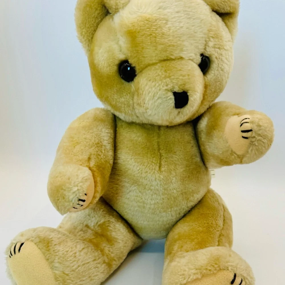 Midwest Importers‎ of Cannon Falls Teddy Bear Plush Tan Poseable 16” Vintage